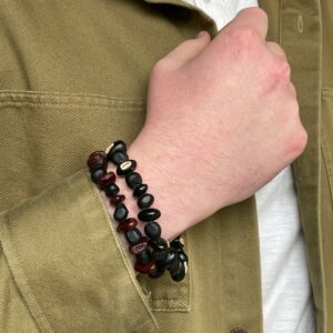 Bracelets en graines de haricots sauvages