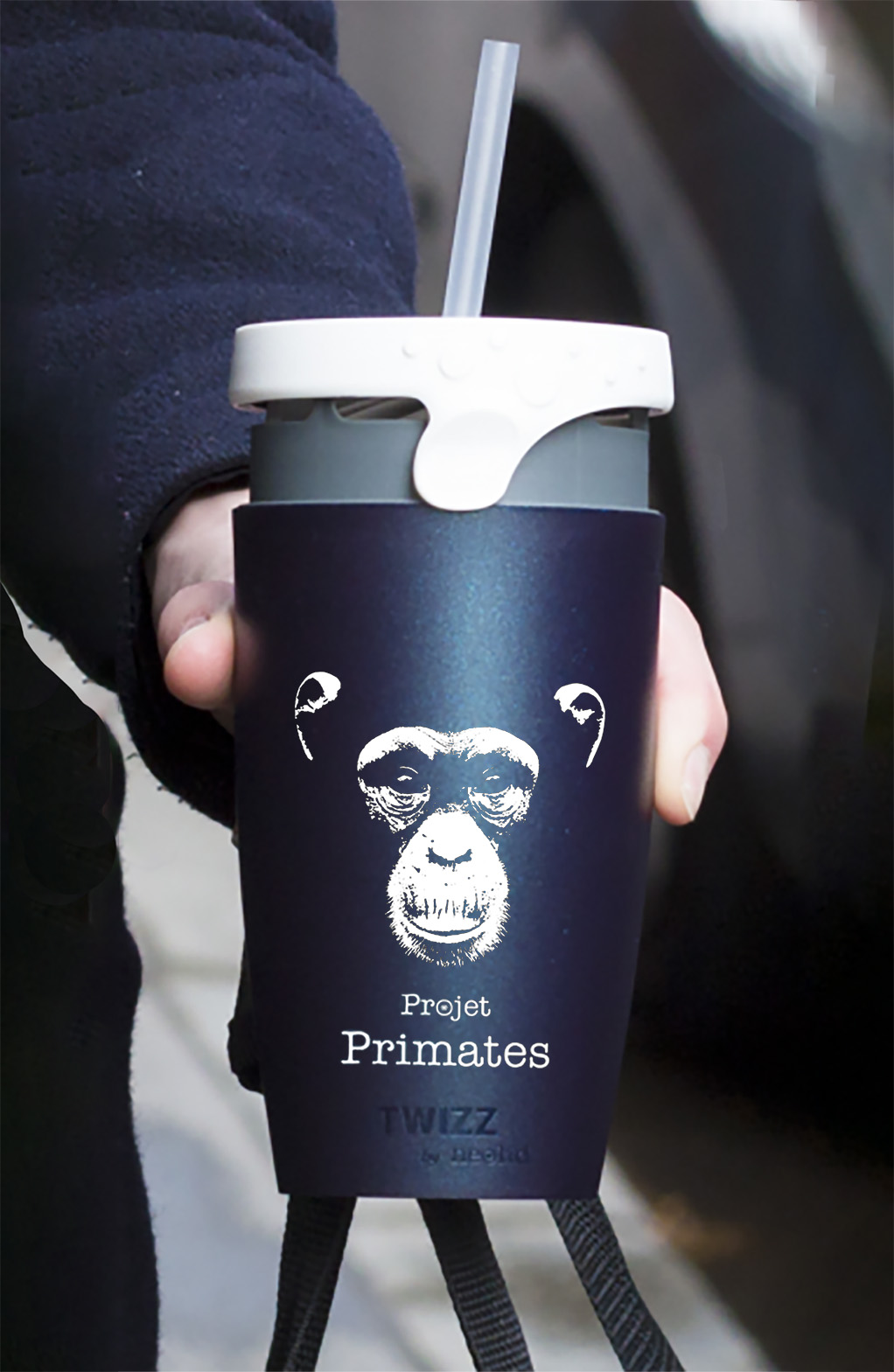 Mugs Twizz made in France reusable recyclable- Projet Primates